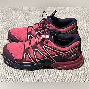 Salomon Kids' Pink Trail Sneakers - Lightweight Grip